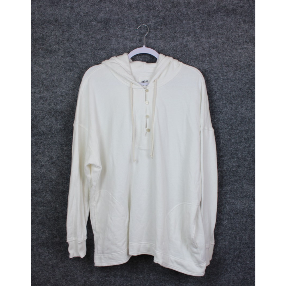 Aerie Sweatshirt Oversized Women's Medium White Hooded Retail $65